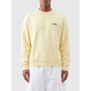 Jacquemus Pure Cotton Crewneck Sweatshirt With Applied Contrast Logo